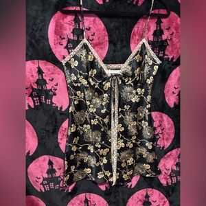 Floral Lace Trim Cami Top Victoria’s secret